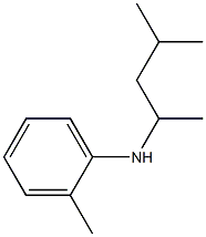 2-methyl-N-(4-methylpentan-2-yl)aniline Struktur