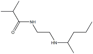 2-methyl-N-[2-(pentan-2-ylamino)ethyl]propanamide Struktur