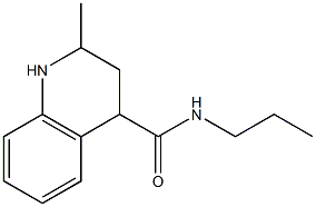 2-methyl-N-propyl-1,2,3,4-tetrahydroquinoline-4-carboxamide Struktur