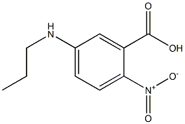 2-nitro-5-(propylamino)benzoic acid Struktur