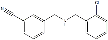 3-({[(2-chlorophenyl)methyl]amino}methyl)benzonitrile Struktur