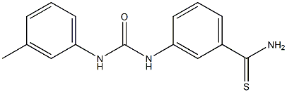 3-({[(3-methylphenyl)amino]carbonyl}amino)benzenecarbothioamide Struktur