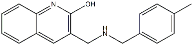 3-({[(4-methylphenyl)methyl]amino}methyl)quinolin-2-ol Struktur