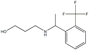 3-({1-[2-(trifluoromethyl)phenyl]ethyl}amino)propan-1-ol Struktur