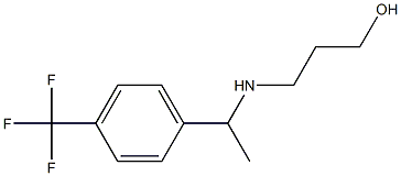 3-({1-[4-(trifluoromethyl)phenyl]ethyl}amino)propan-1-ol Struktur