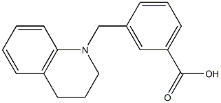 3-(1,2,3,4-tetrahydroquinolin-1-ylmethyl)benzoic acid Struktur