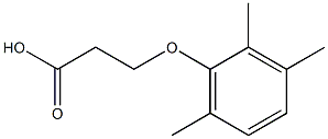 3-(2,3,6-trimethylphenoxy)propanoic acid Struktur