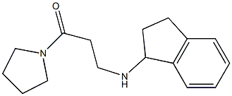 3-(2,3-dihydro-1H-inden-1-ylamino)-1-(pyrrolidin-1-yl)propan-1-one Struktur