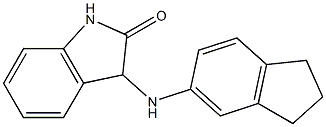 3-(2,3-dihydro-1H-inden-5-ylamino)-2,3-dihydro-1H-indol-2-one Struktur