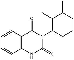 3-(2,3-dimethylcyclohexyl)-2-sulfanyl-3,4-dihydroquinazolin-4-one Struktur