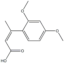 3-(2,4-dimethoxyphenyl)but-2-enoic acid Struktur