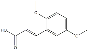 3-(2,5-dimethoxyphenyl)prop-2-enoic acid Struktur