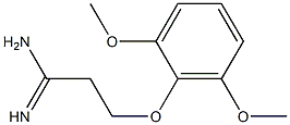 3-(2,6-dimethoxyphenoxy)propanimidamide Struktur