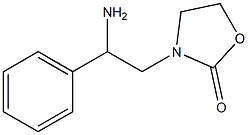 3-(2-amino-2-phenylethyl)-1,3-oxazolidin-2-one Struktur