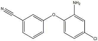 3-(2-amino-4-chlorophenoxy)benzonitrile Struktur