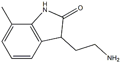 3-(2-aminoethyl)-7-methyl-1,3-dihydro-2H-indol-2-one Struktur