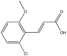 3-(2-chloro-6-methoxyphenyl)prop-2-enoic acid Struktur