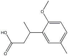 3-(2-methoxy-5-methylphenyl)butanoic acid Struktur