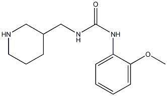 3-(2-methoxyphenyl)-1-(piperidin-3-ylmethyl)urea Struktur