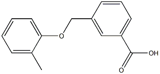 3-(2-methylphenoxymethyl)benzoic acid Struktur