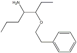 3-(2-phenylethoxy)heptan-4-amine Struktur