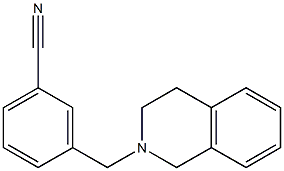 3-(3,4-dihydroisoquinolin-2(1H)-ylmethyl)benzonitrile Struktur