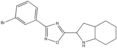 3-(3-bromophenyl)-5-(octahydro-1H-indol-2-yl)-1,2,4-oxadiazole Struktur