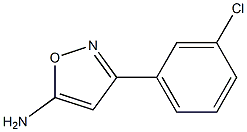 3-(3-chlorophenyl)-1,2-oxazol-5-amine Struktur