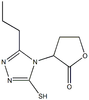 3-(3-propyl-5-sulfanyl-4H-1,2,4-triazol-4-yl)oxolan-2-one Struktur