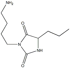 3-(4-aminobutyl)-5-propylimidazolidine-2,4-dione Struktur