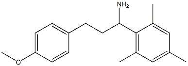 3-(4-methoxyphenyl)-1-(2,4,6-trimethylphenyl)propan-1-amine Struktur