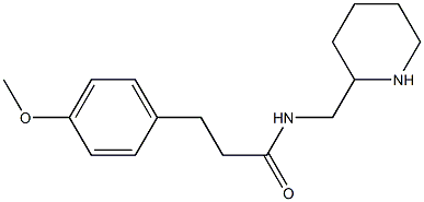 3-(4-methoxyphenyl)-N-(piperidin-2-ylmethyl)propanamide Struktur