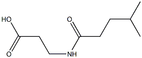 3-(4-methylpentanamido)propanoic acid Struktur