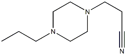 3-(4-propylpiperazin-1-yl)propanenitrile Struktur