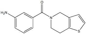 3-(6,7-dihydrothieno[3,2-c]pyridin-5(4H)-ylcarbonyl)aniline Struktur