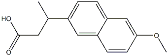 3-(6-methoxynaphthalen-2-yl)butanoic acid Struktur