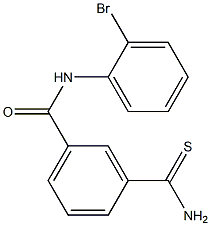 3-(aminocarbonothioyl)-N-(2-bromophenyl)benzamide Struktur