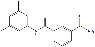 3-(aminocarbonothioyl)-N-(3,5-dimethylphenyl)benzamide Struktur