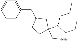 3-(aminomethyl)-1-benzyl-N,N-dipropylpyrrolidin-3-amine Struktur