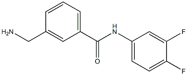 3-(aminomethyl)-N-(3,4-difluorophenyl)benzamide Struktur