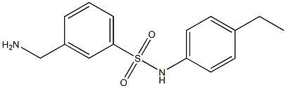 3-(aminomethyl)-N-(4-ethylphenyl)benzenesulfonamide Struktur