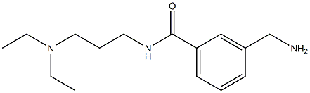 3-(aminomethyl)-N-[3-(diethylamino)propyl]benzamide Struktur