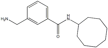 3-(aminomethyl)-N-cyclooctylbenzamide Struktur