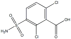 3-(aminosulfonyl)-2,6-dichlorobenzoic acid Struktur