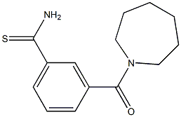 3-(azepan-1-ylcarbonyl)benzenecarbothioamide Struktur