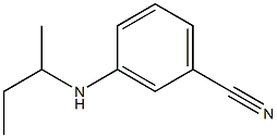 3-(butan-2-ylamino)benzonitrile Struktur