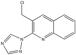 3-(chloromethyl)-2-(1H-1,2,4-triazol-1-yl)quinoline Struktur