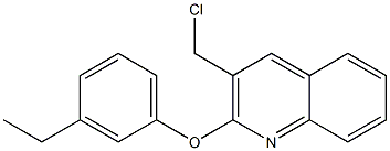 3-(chloromethyl)-2-(3-ethylphenoxy)quinoline Struktur