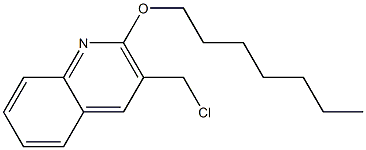 3-(chloromethyl)-2-(heptyloxy)quinoline Struktur