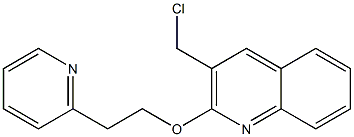 3-(chloromethyl)-2-[2-(pyridin-2-yl)ethoxy]quinoline Struktur